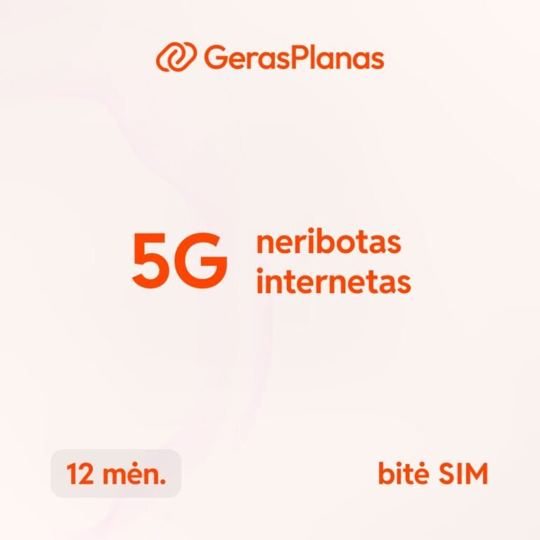 Namai 5G internetas metams su neribotais duomenimis ir 100 Mbps greičiu