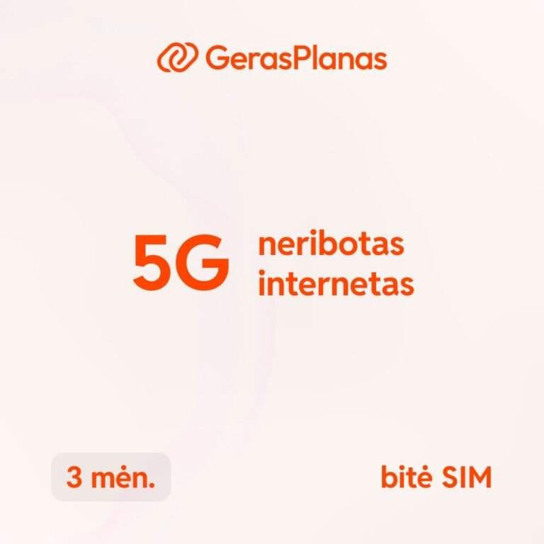 Namai 5G internetas sezonui 3 mėnesiams sodybai ar darbui
