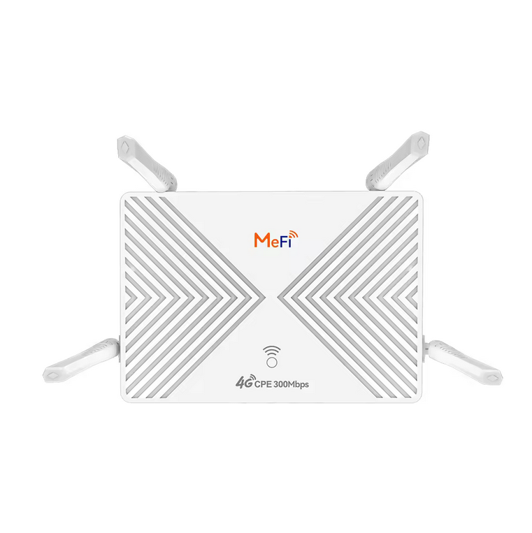 XM310 modemas iš šono, matomos reguliuojamos antenos