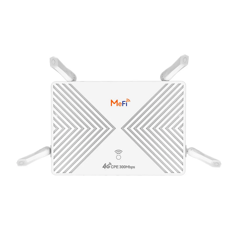 XM310 modemas iš šono, matomos reguliuojamos antenos